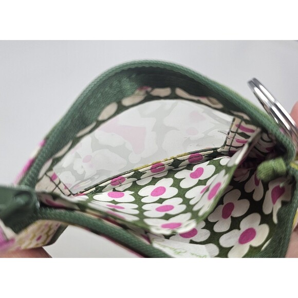 Vera Bradley Zip Id Case Key Ring Olivia Park Retired 2013 Floral New 5"x3" - Picture 6 of 8